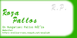 roza pallos business card